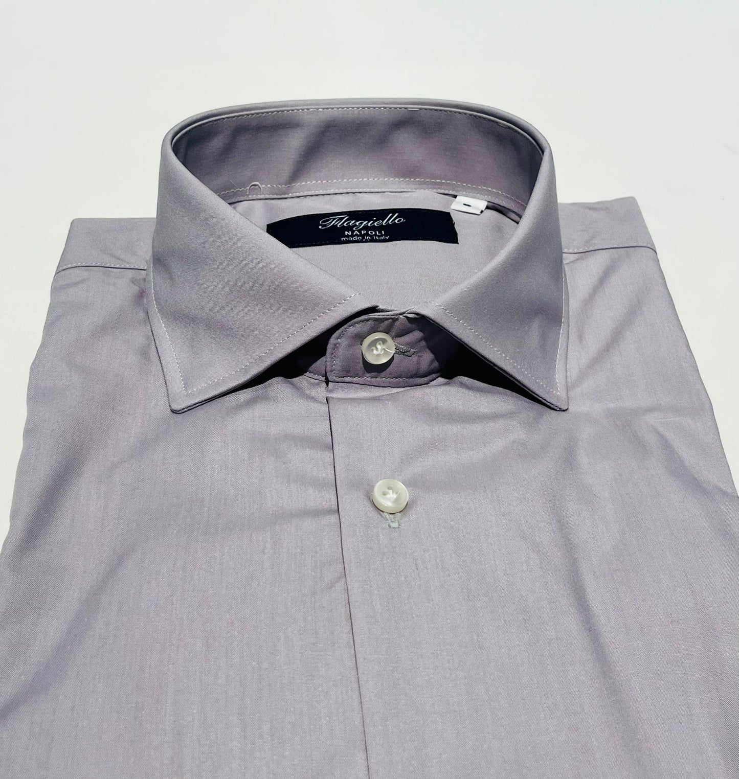 Grey Doppio Ritorto Cotton Shirt