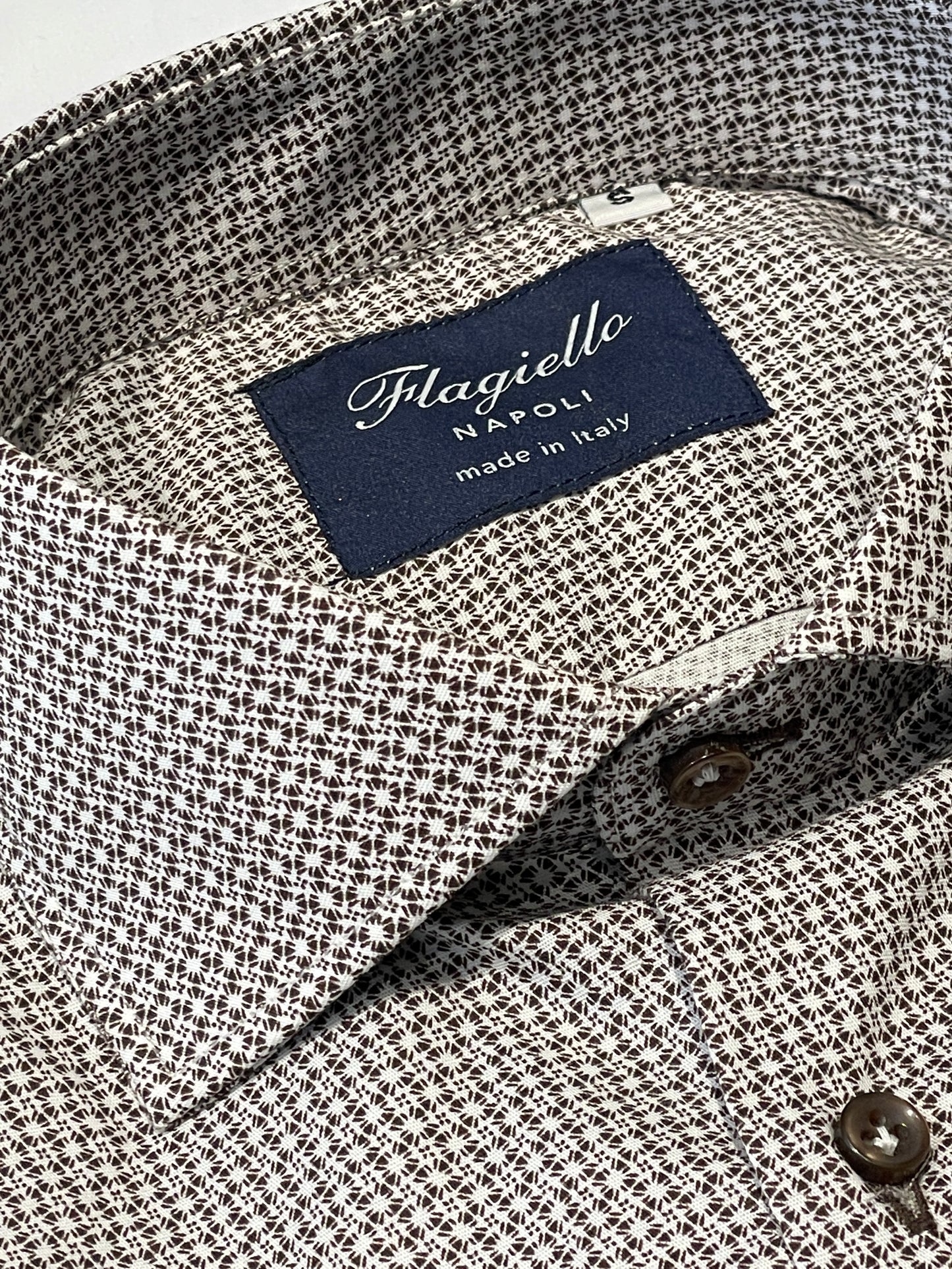 Brown Stretch Cotton Shirt