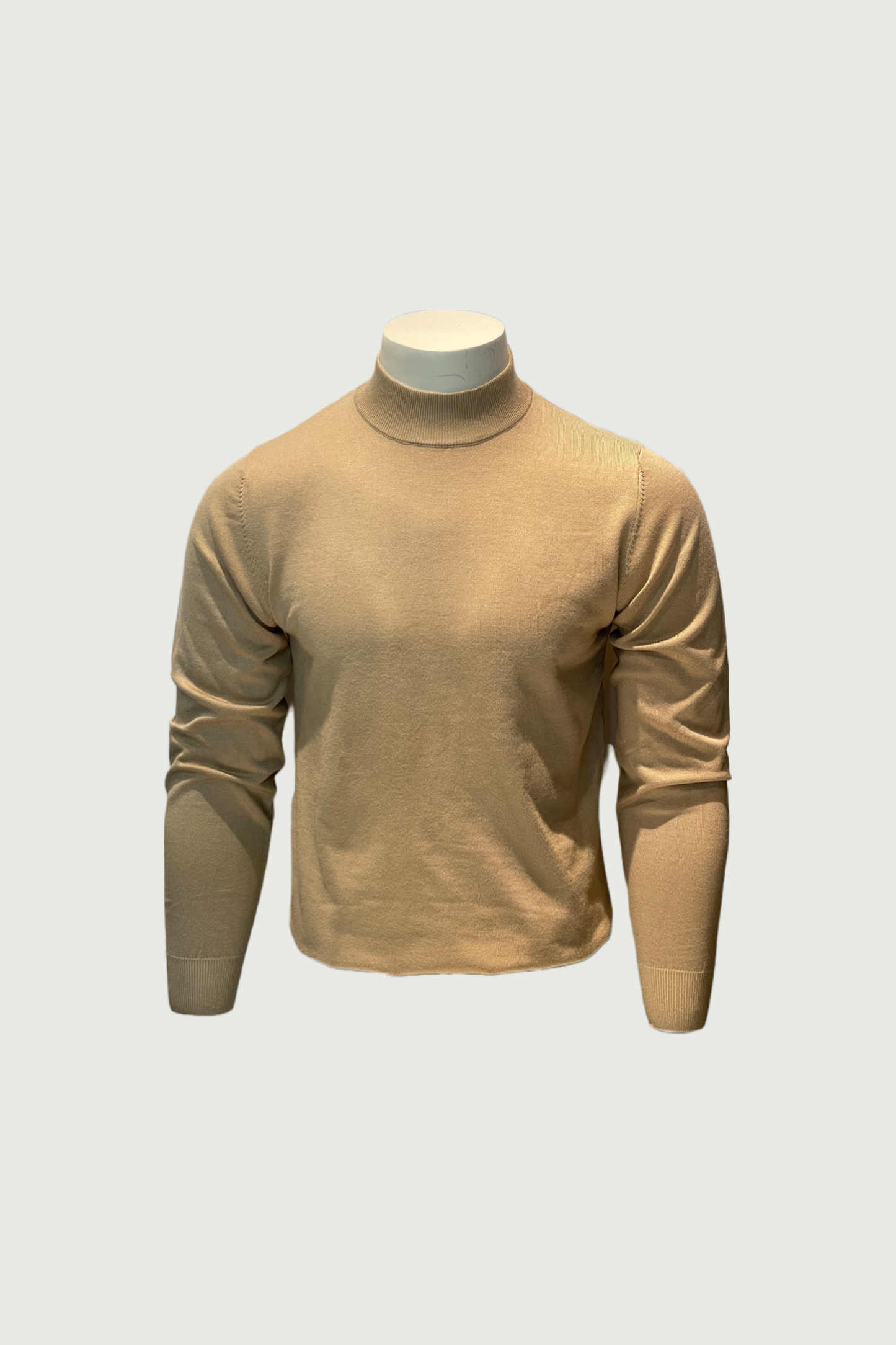Beige Half-neck Sweater