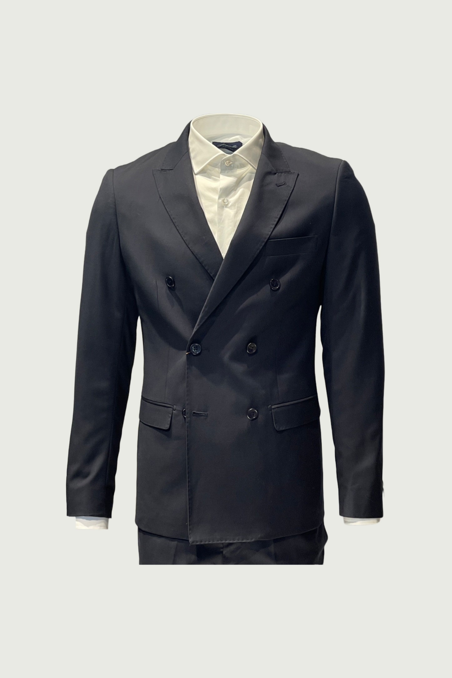 Dark Blue 2-Piece Double-Breasted Suit