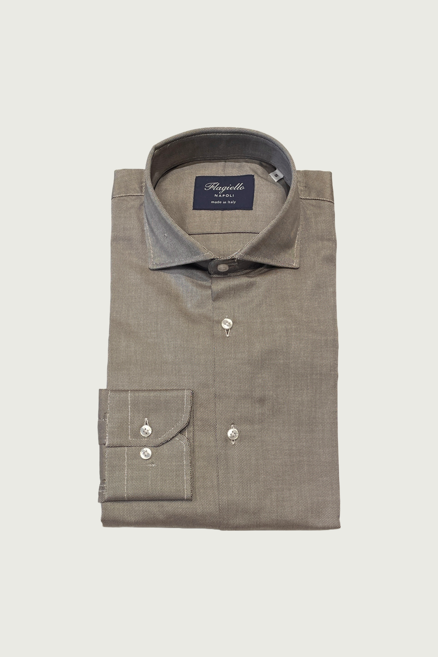 Brown Oxford Cotton Shirt