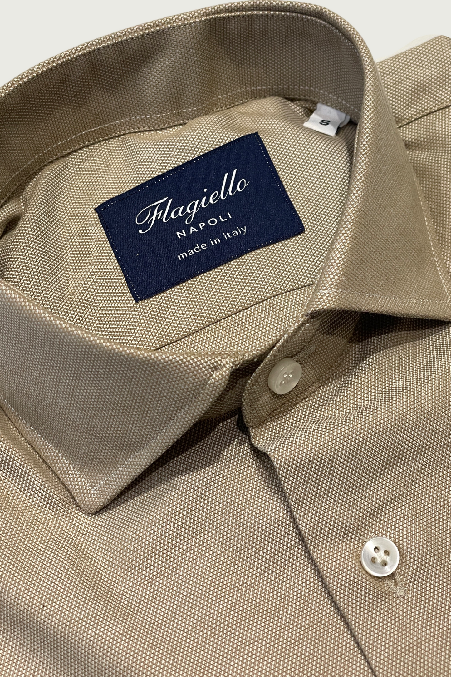 Beige Oxford Cotton Shirt