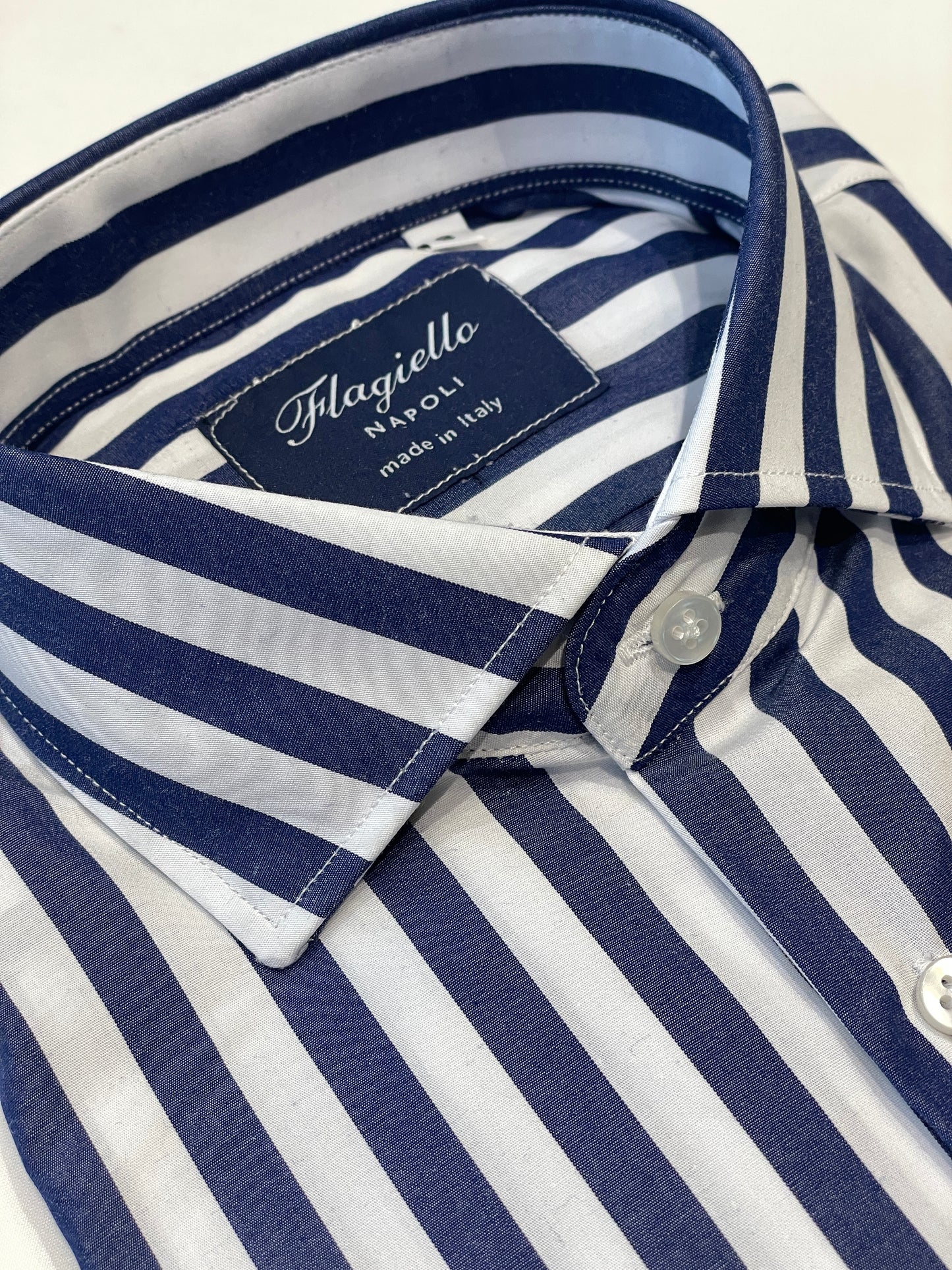 Blue Stripe Cotton Shirt