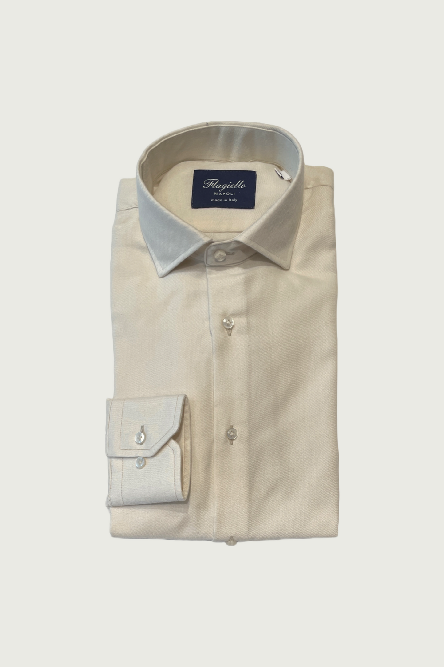 Off-white Flannel Cotton Shirt