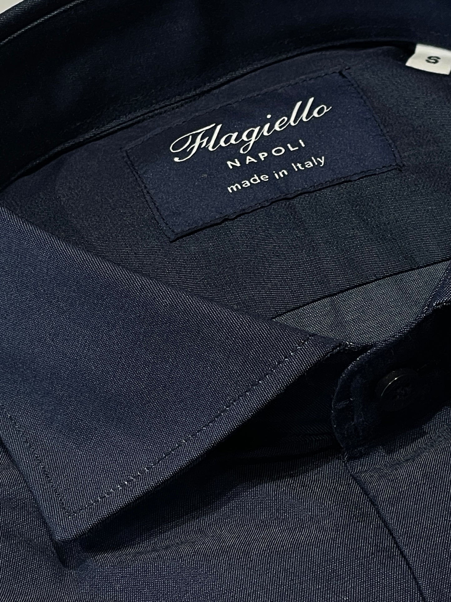 Dark Blue Denim Cotton Shirt