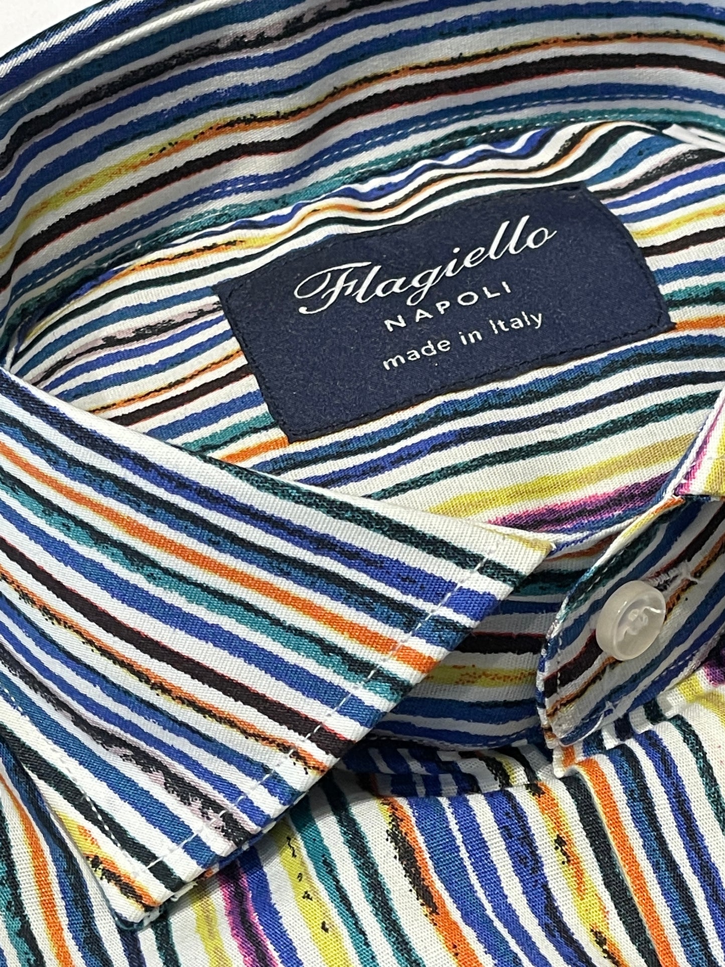 Rainbow Stretch Cotton Shirt