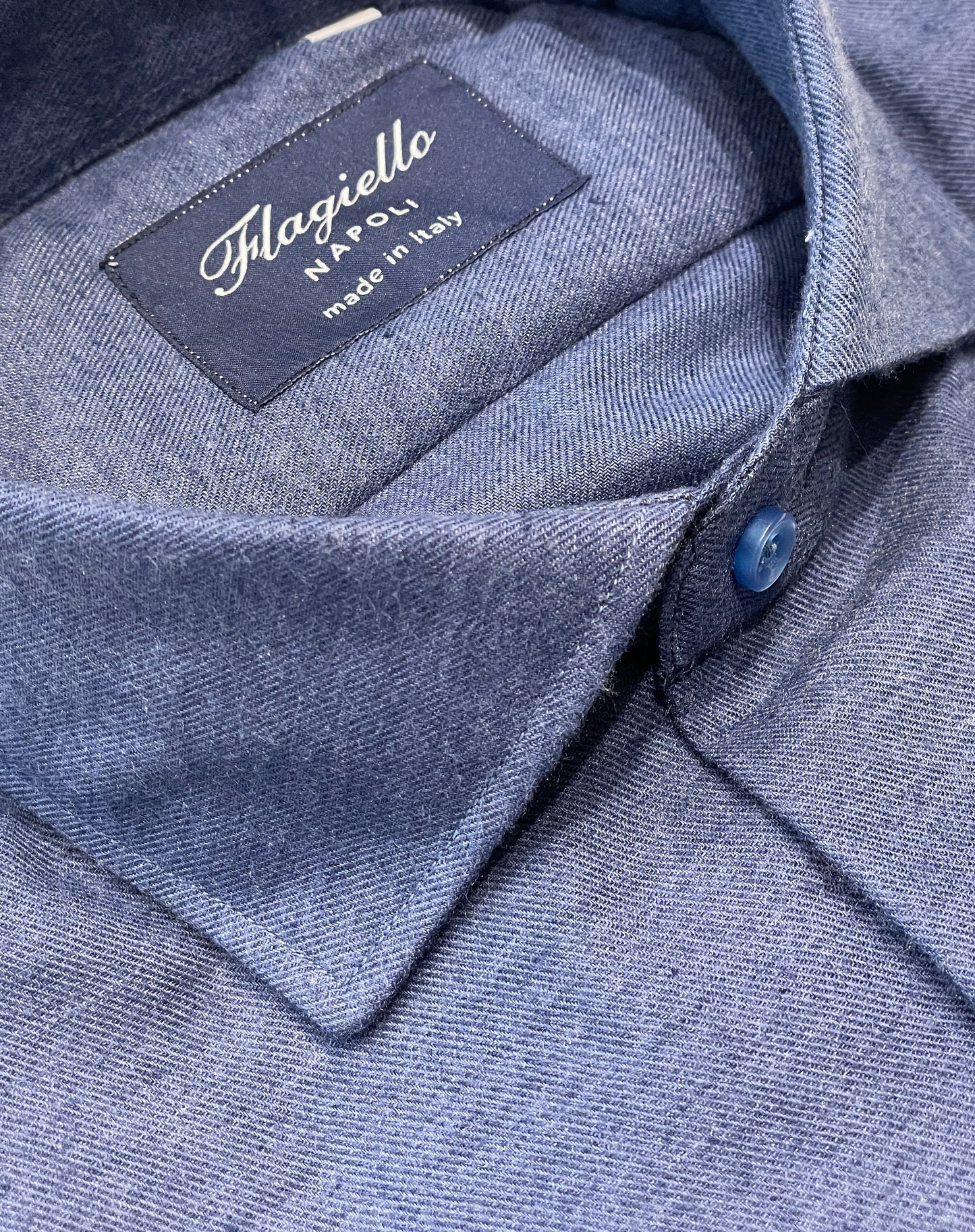 Blue Flannel Cotton Shirt