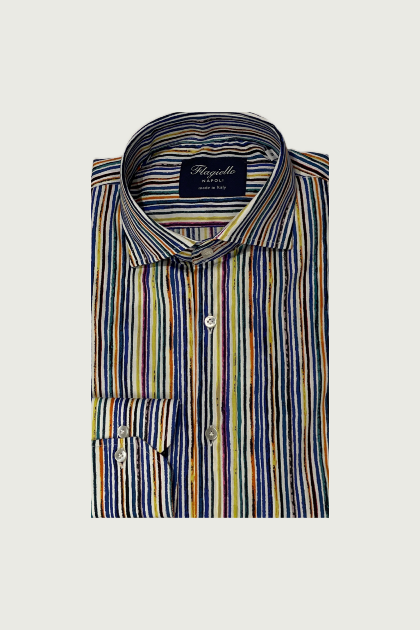 Rainbow Stretch Cotton Shirt