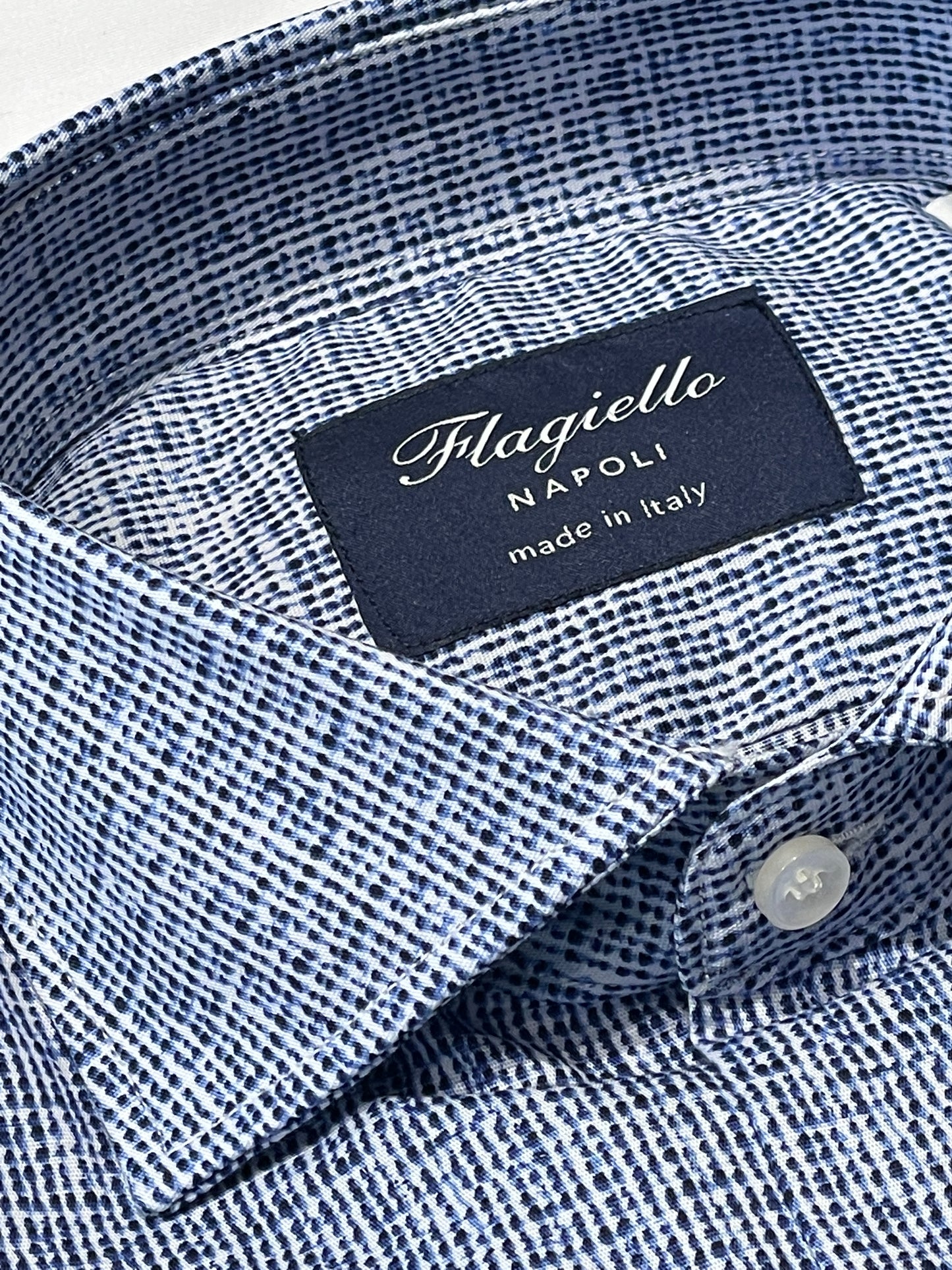 Blue Stretch Cotton Shirt
