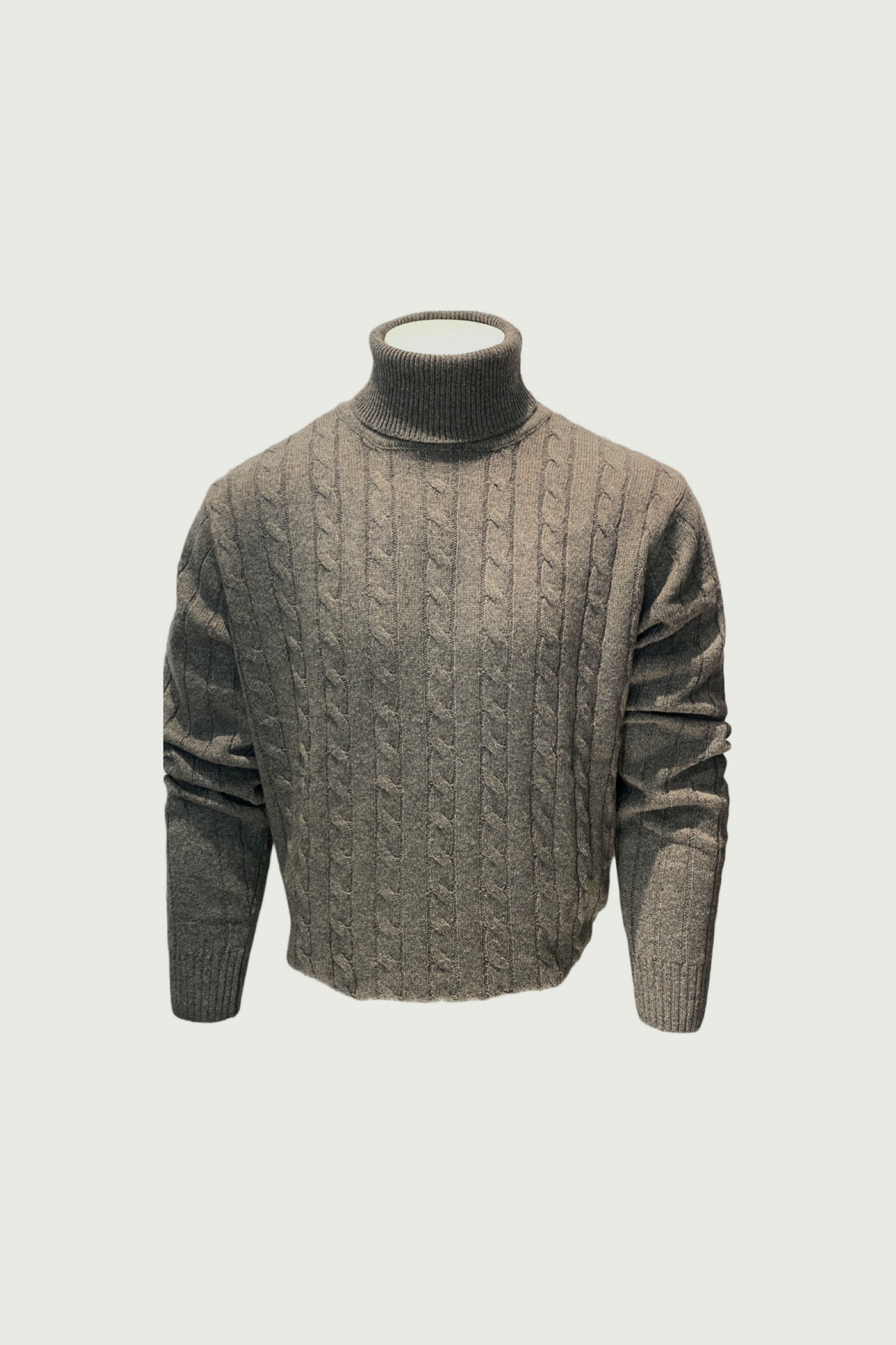Grey Turtle-neck Sweater