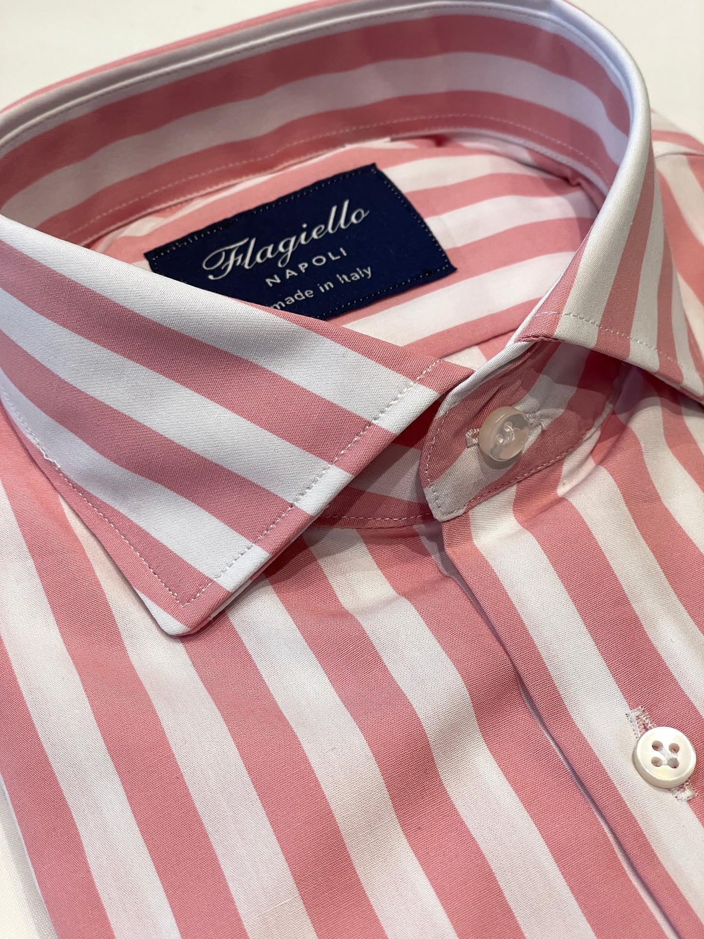 Pink Stripe Cotton Shirt