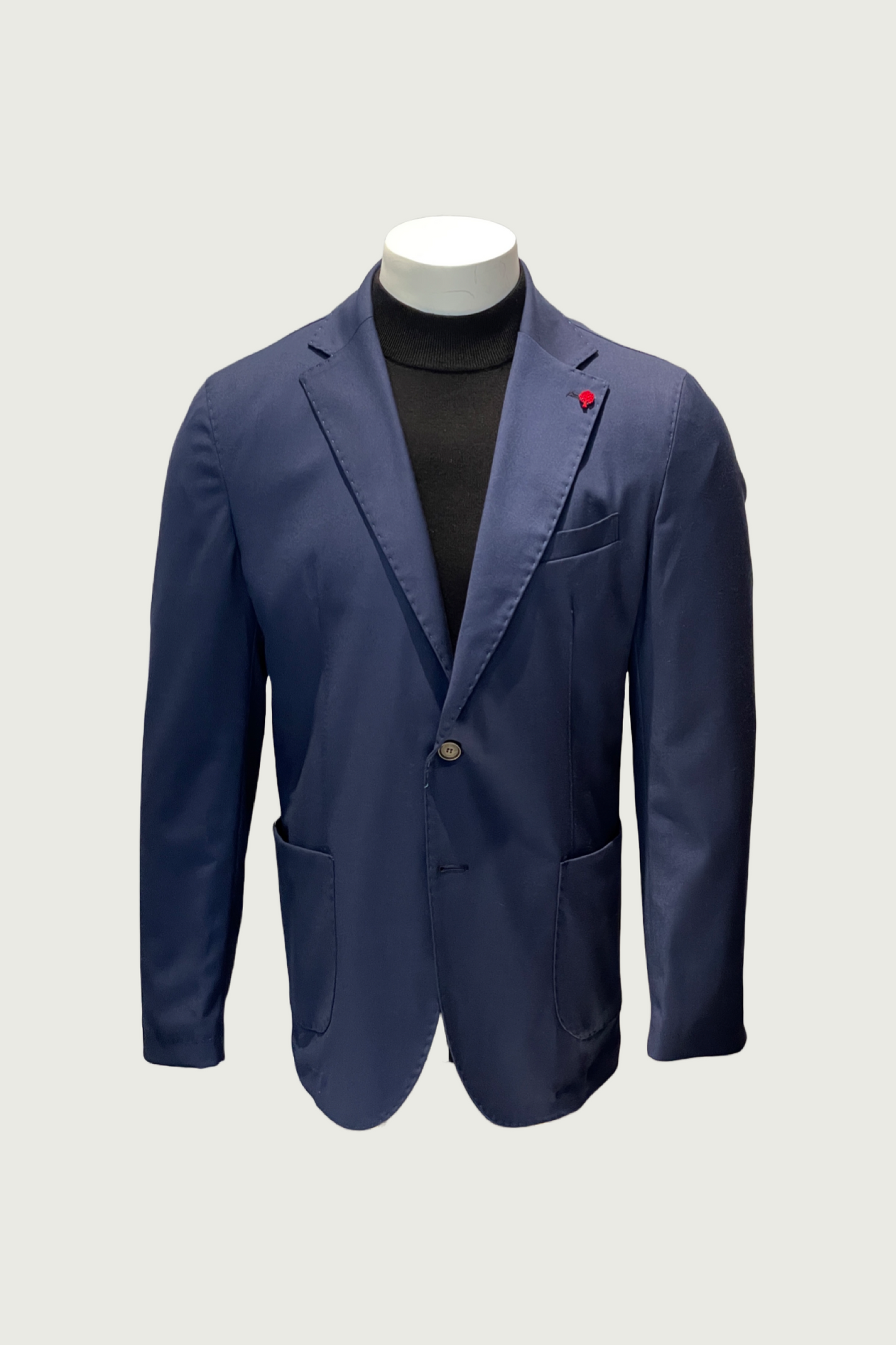 Blue Single-Casual Jacket