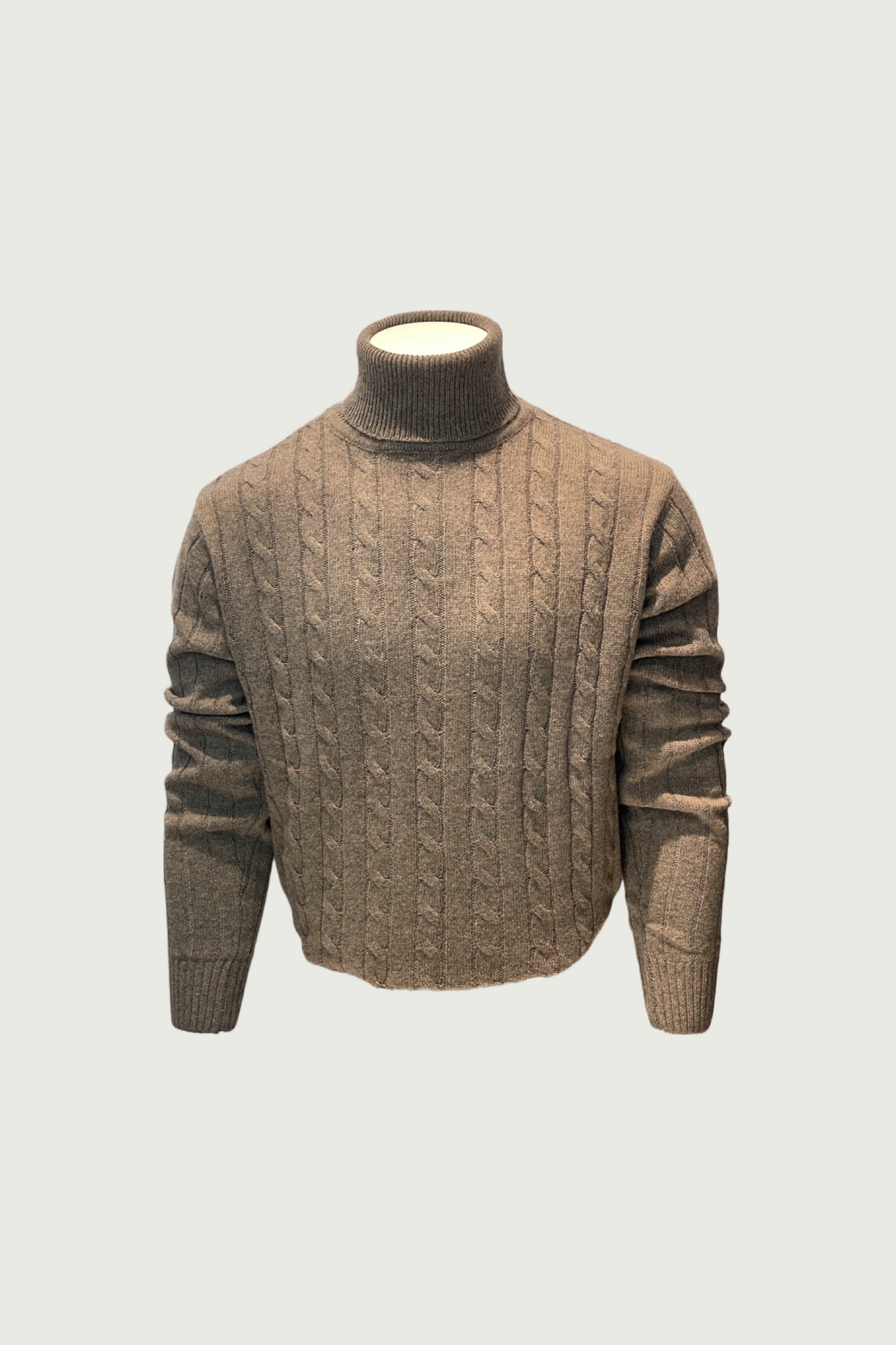 Brown Turtle-neck Sweater