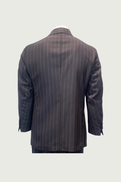 Navy Drago Double-breasted Stripe Suit