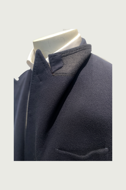 Navy Nesti E Onelio Pure Cashmere Coat