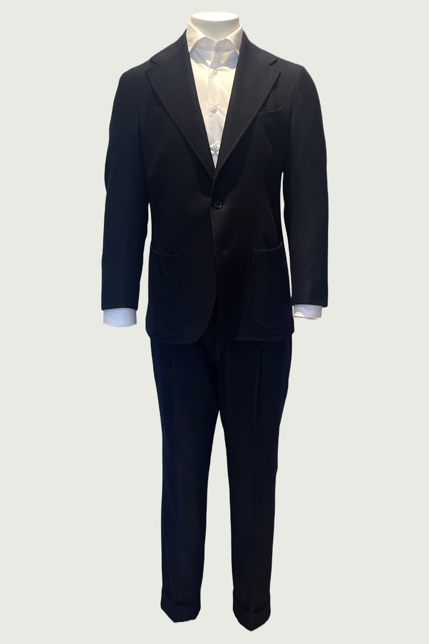 Navy Loro Piana Jersey Suit