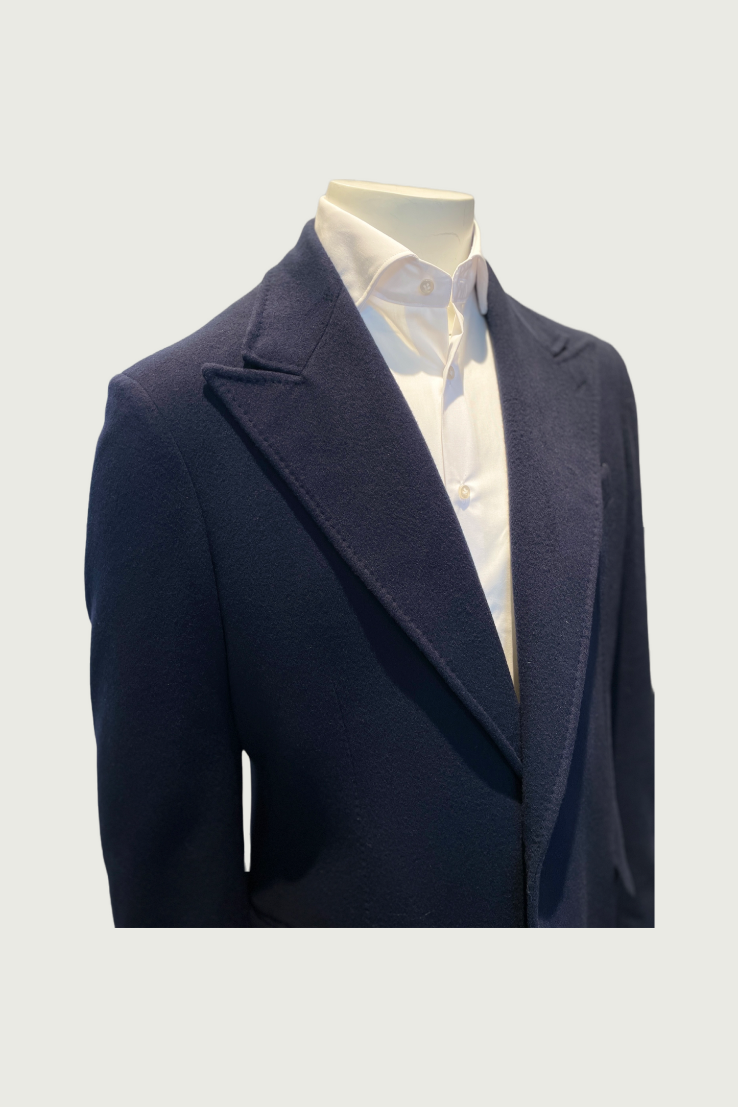 Navy Nesti E Onelio Pure Cashmere Coat