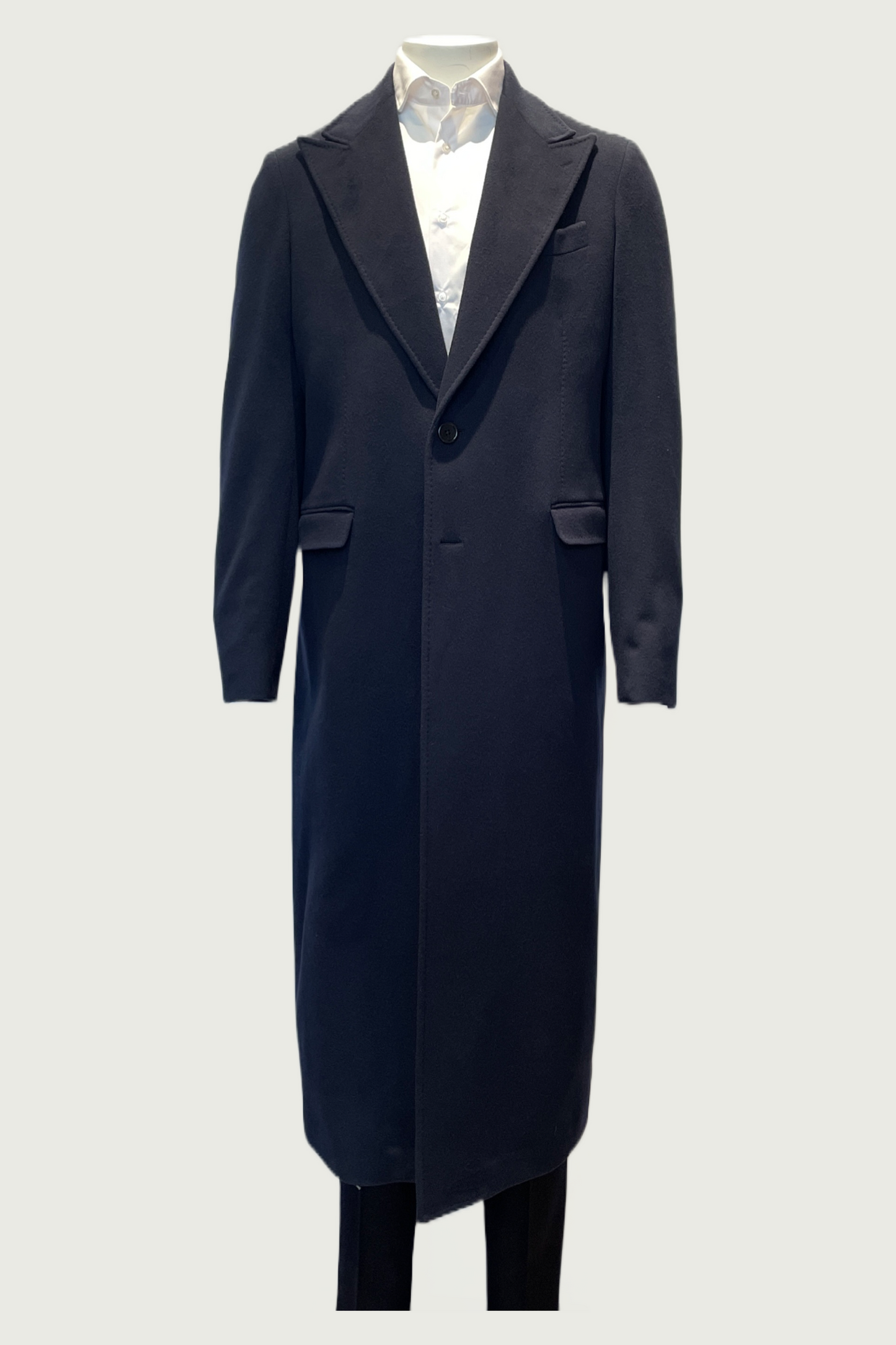 Navy Nesti E Onelio Pure Cashmere Coat