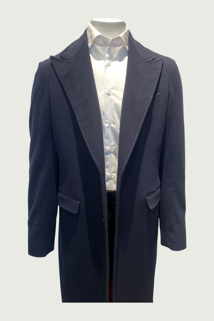 Navy Nesti E Onelio Pure Cashmere Coat