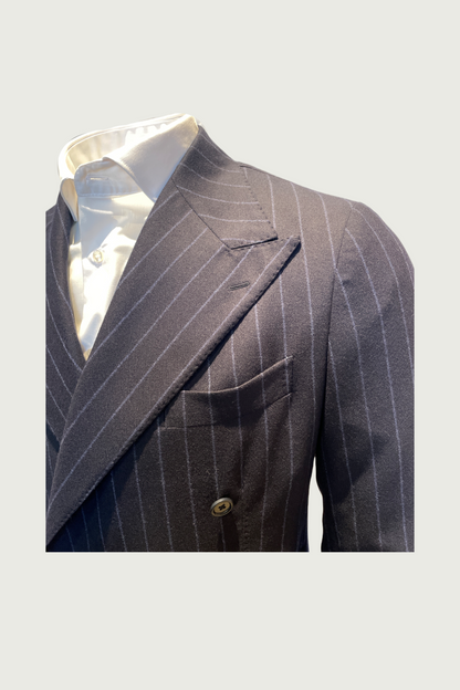 Navy Drago Double-breasted Stripe Suit