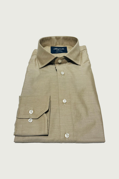 Beige Royal Oxford Cotton Shirt